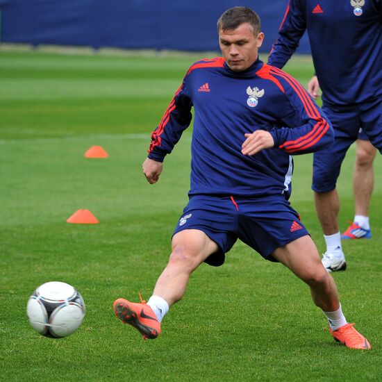 Футбол. ЕВРО - 2012. Тренировка сборной России