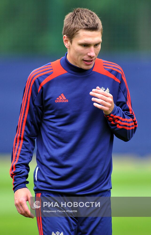 Футбол. ЕВРО - 2012. Тренировка сборной России