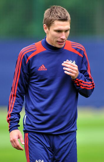 Футбол. ЕВРО - 2012. Тренировка сборной России