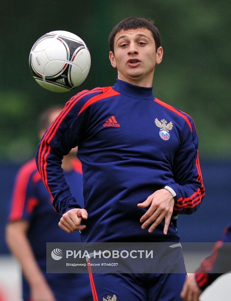 Футбол. ЕВРО - 2012. Тренировка сборной России