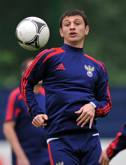 Футбол. ЕВРО - 2012. Тренировка сборной России