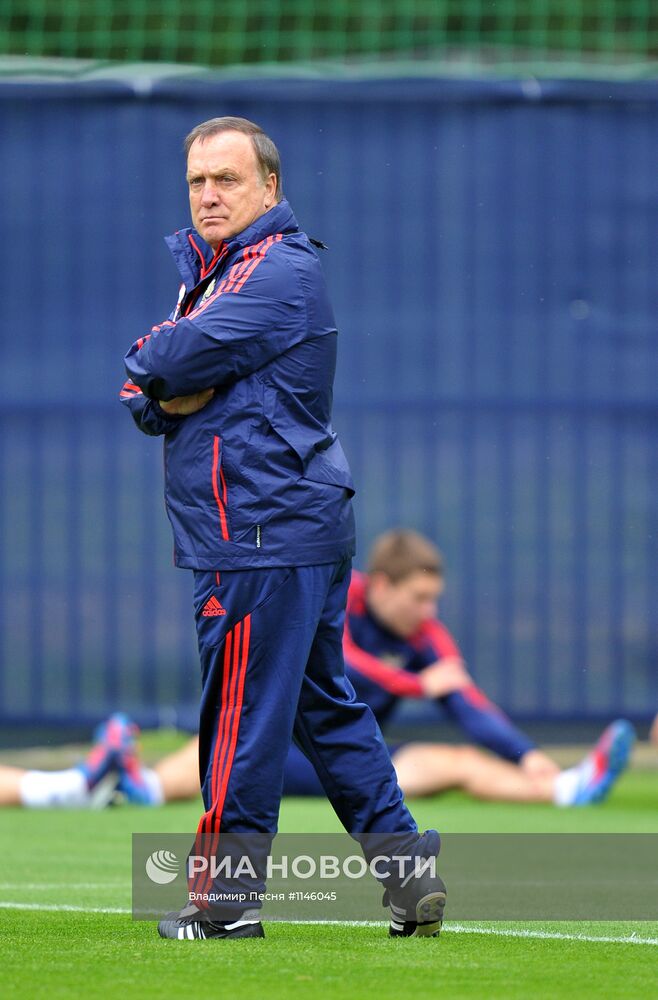 Футбол. ЕВРО - 2012. Тренировка сборной России