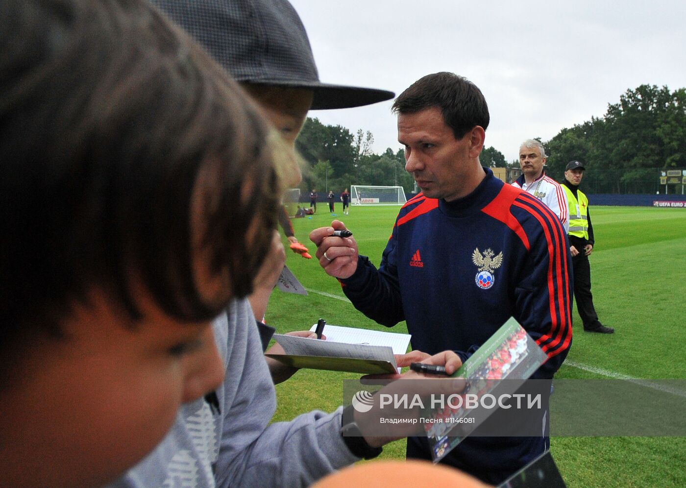 Футбол. ЕВРО - 2012. Тренировка сборной России