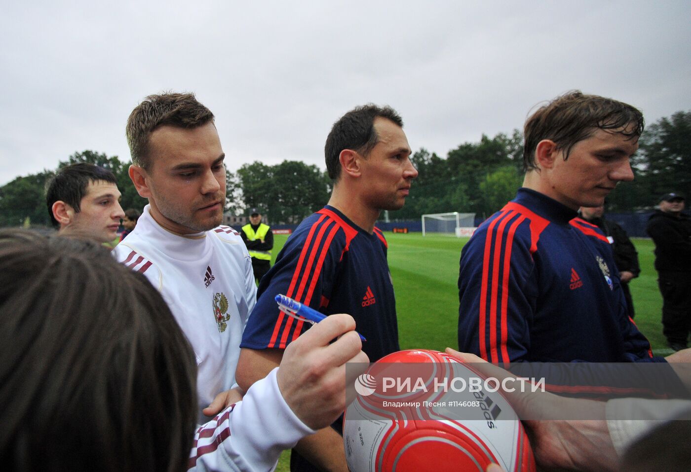 Футбол. ЕВРО - 2012. Тренировка сборной России