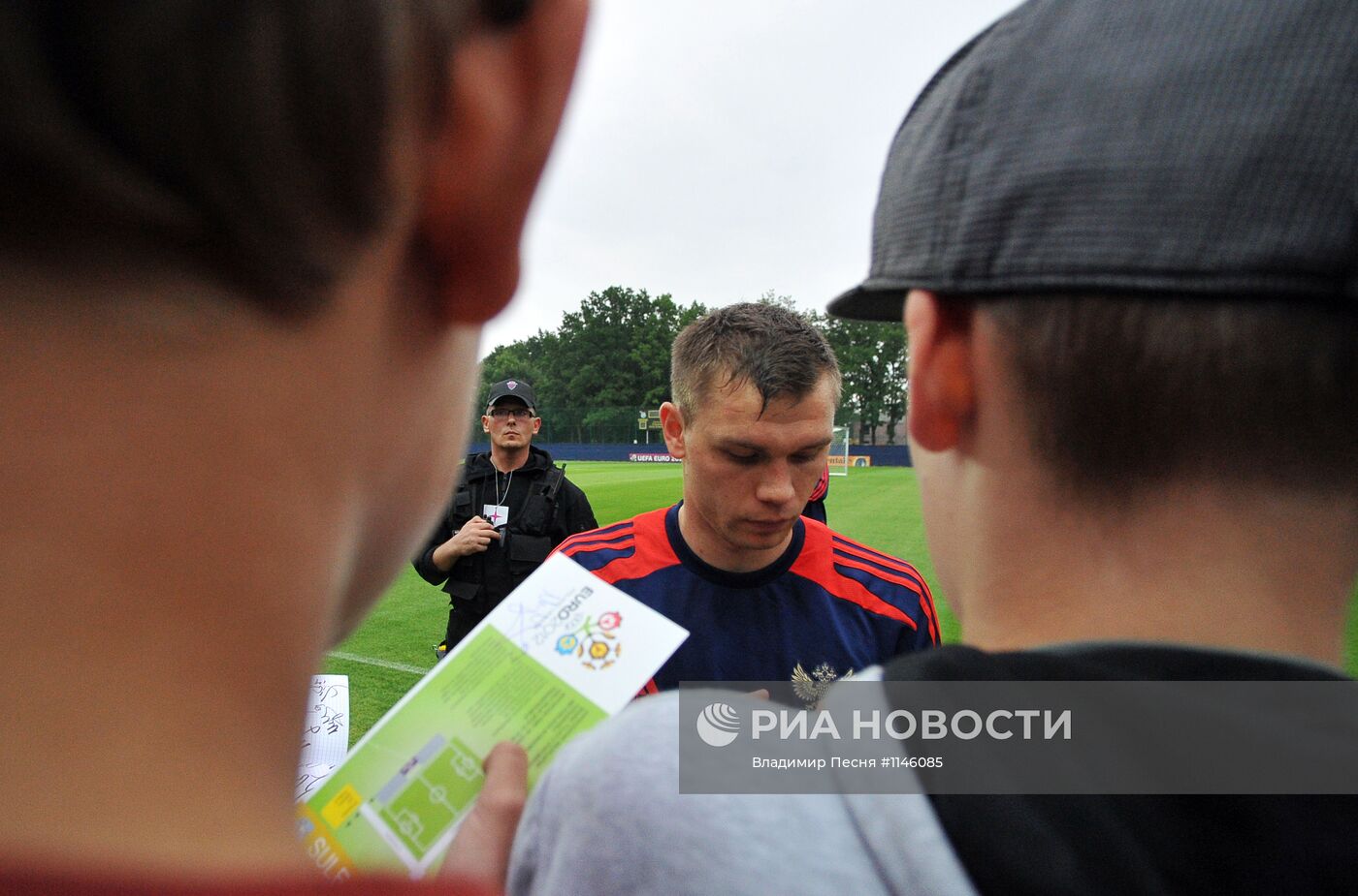 Футбол. ЕВРО - 2012. Тренировка сборной России