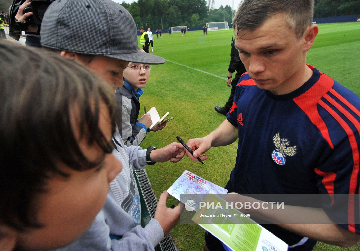 Футбол. ЕВРО - 2012. Тренировка сборной России