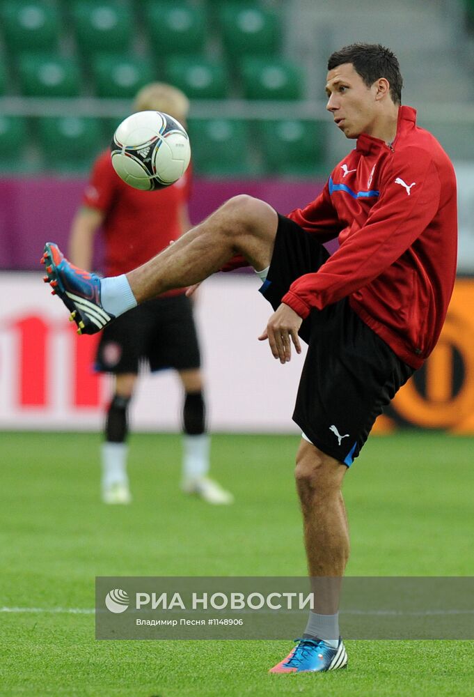 Футбол. ЕВРО - 2012. Тренировка сборной Чехии