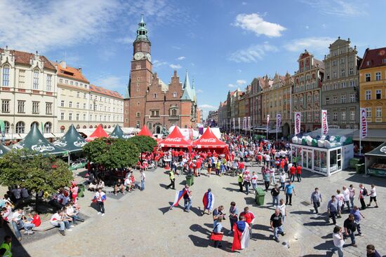 Футбол. ЕВРО - 2012. Матч сборных России и Чехии