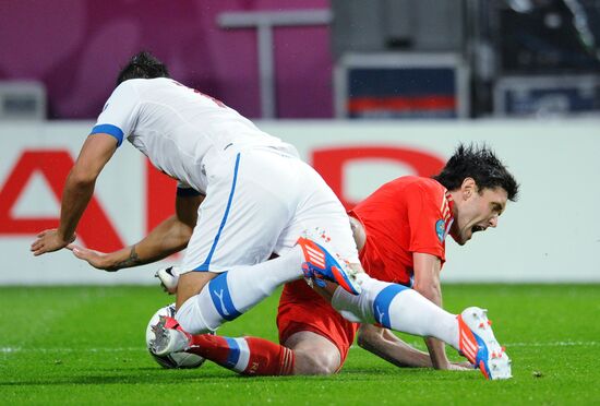 Футбол. ЕВРО - 2012. Матч сборных России и Чехии