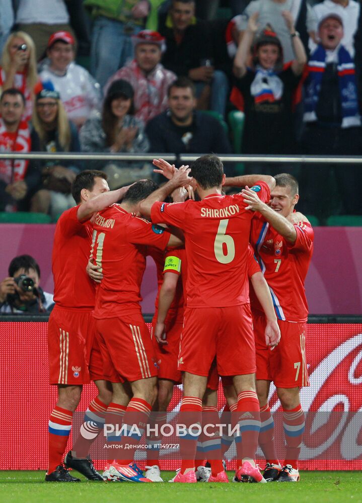 Футбол. ЕВРО - 2012. Матч сборных России и Чехии