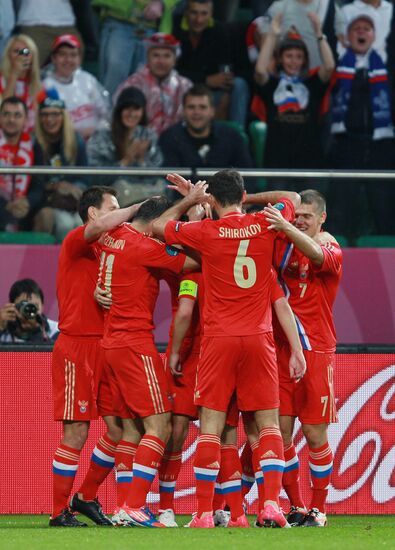 Футбол. ЕВРО - 2012. Матч сборных России и Чехии