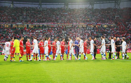 Футбол. ЕВРО - 2012. Матч сборных России и Чехии