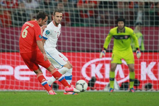 Футбол. ЕВРО - 2012. Матч сборных России и Чехии