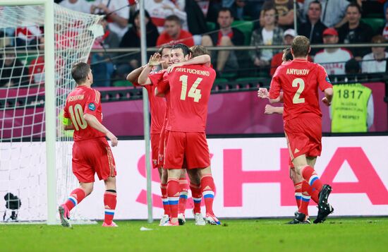 Футбол. ЕВРО - 2012. Матч сборных России и Чехии