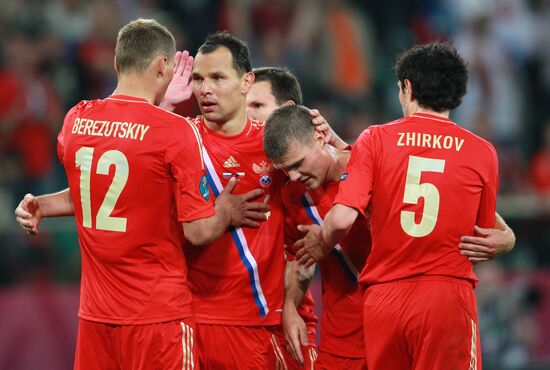 Футбол. ЕВРО - 2012. Матч сборных России и Чехии