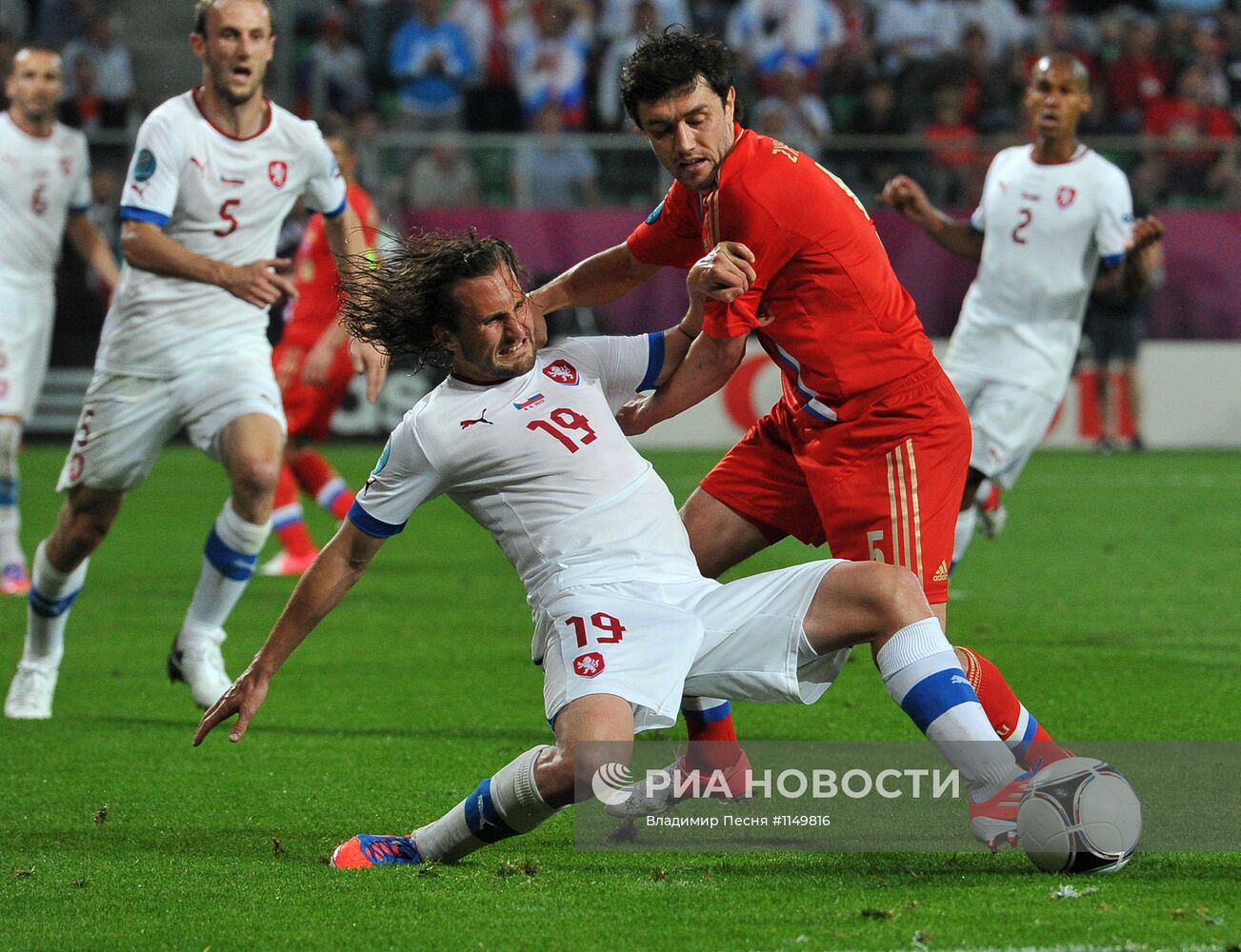 Футбол. ЕВРО - 2012. Матч сборных России и Чехии