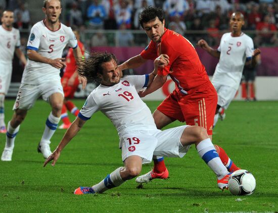Футбол. ЕВРО - 2012. Матч сборных России и Чехии