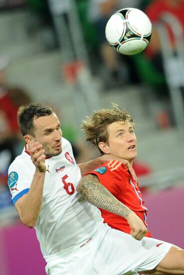 Футбол. ЕВРО - 2012. Матч сборных России и Чехии