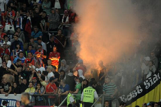 Футбол. ЕВРО - 2012. Матч сборных России и Чехии