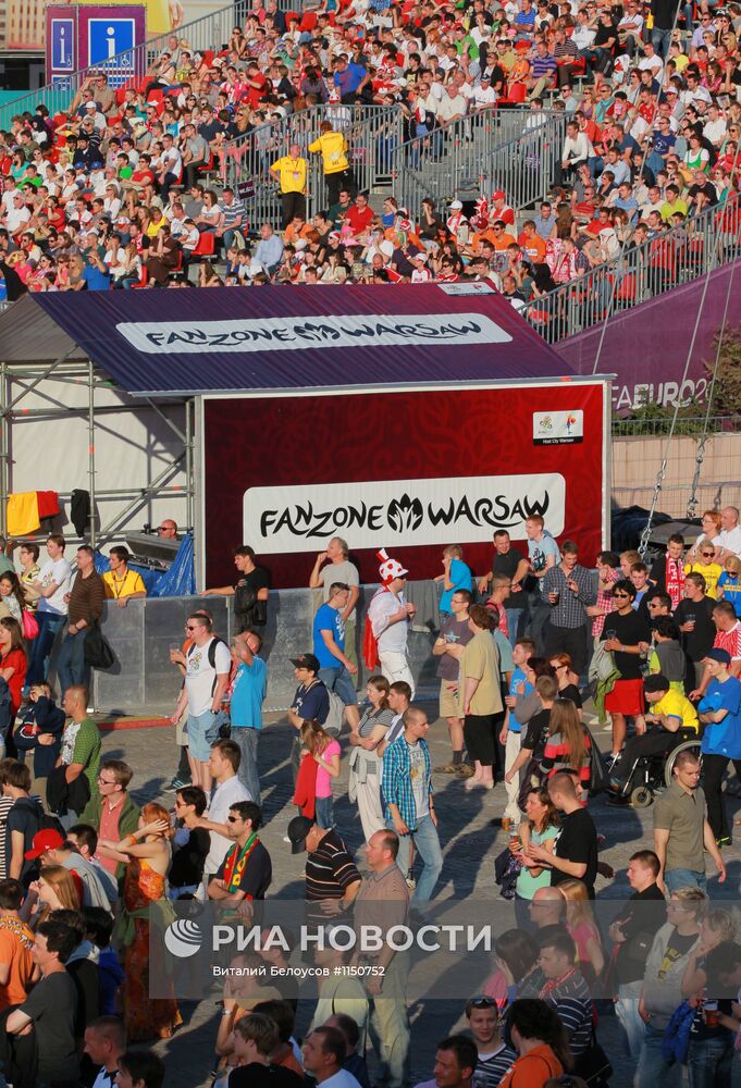 Фан-зона к Евро-2012 в Варшаве
