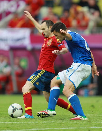 Футбол. ЕВРО - 2012. Матч сборных Испании и Италии