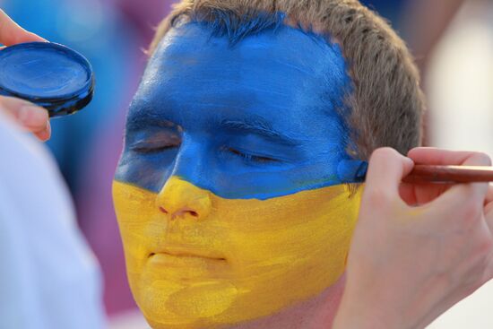 Футбольные болельщики на Украине