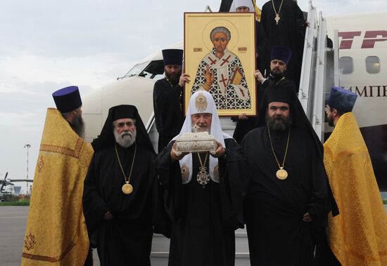 Частица мощей святого Лазаря доставлена в Москву