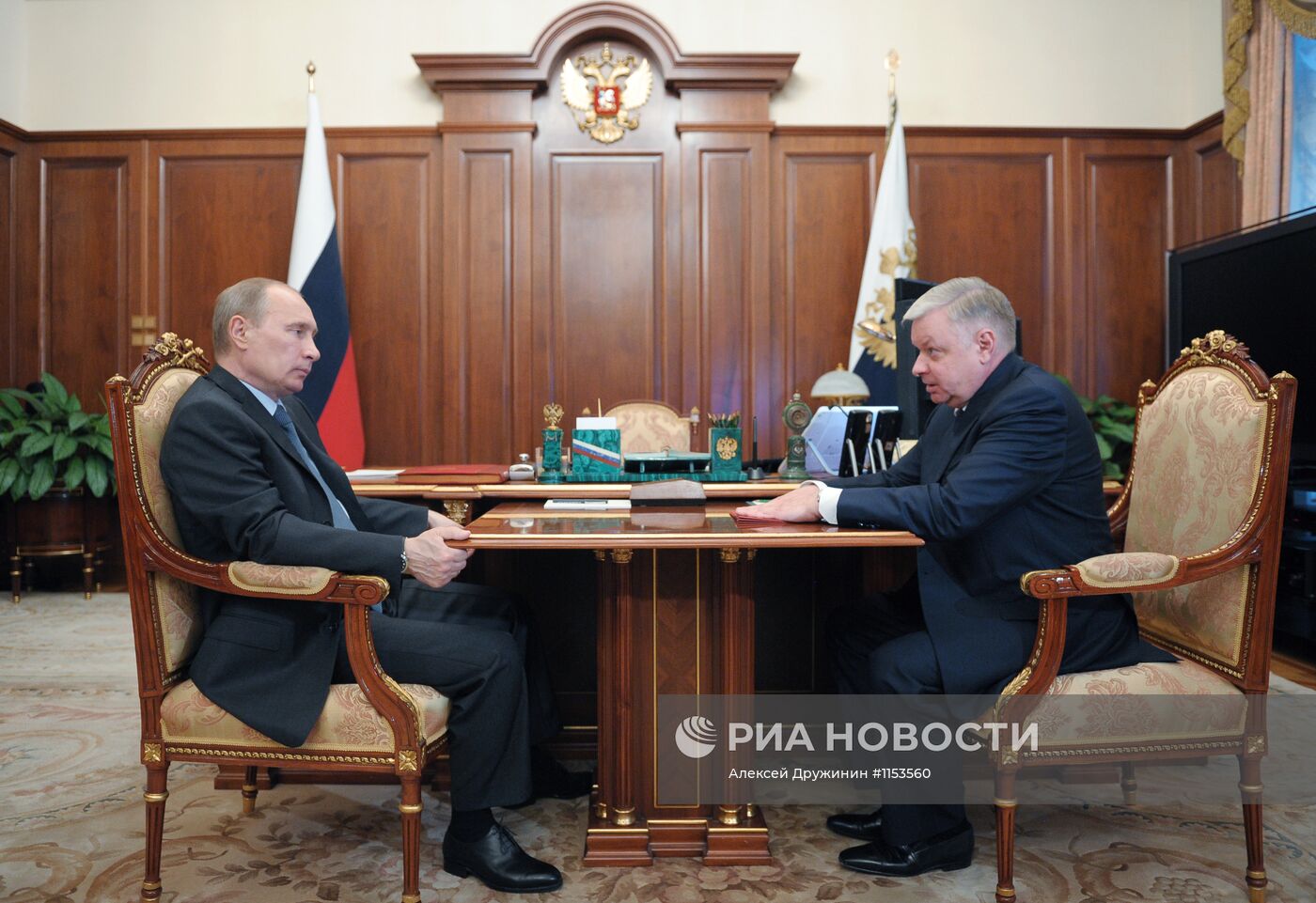 Встреча В.Путина с К.Ромодановским в Москве