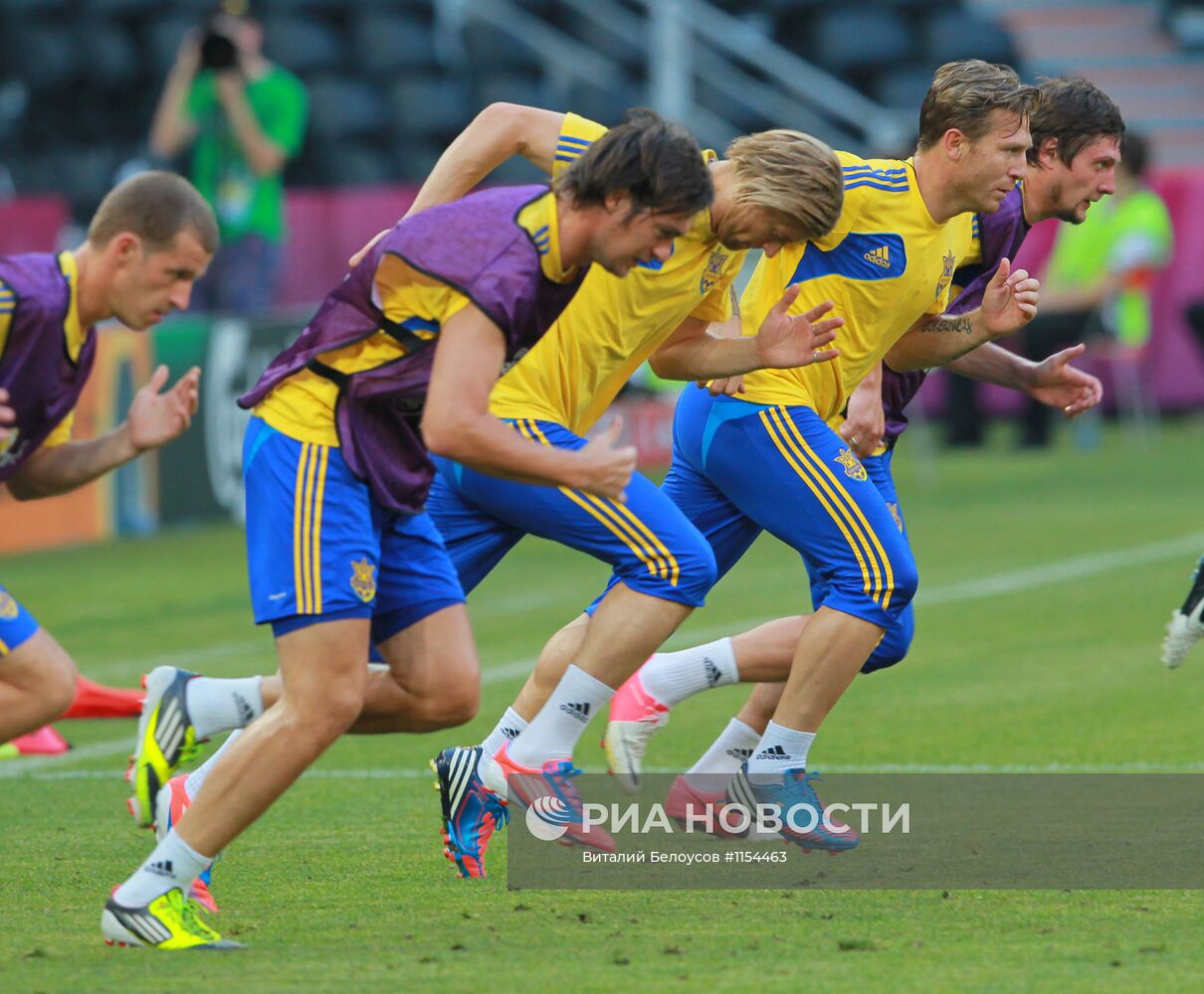 Футбол. ЕВРО - 2012. Тренировки сборных Украины и Франции
