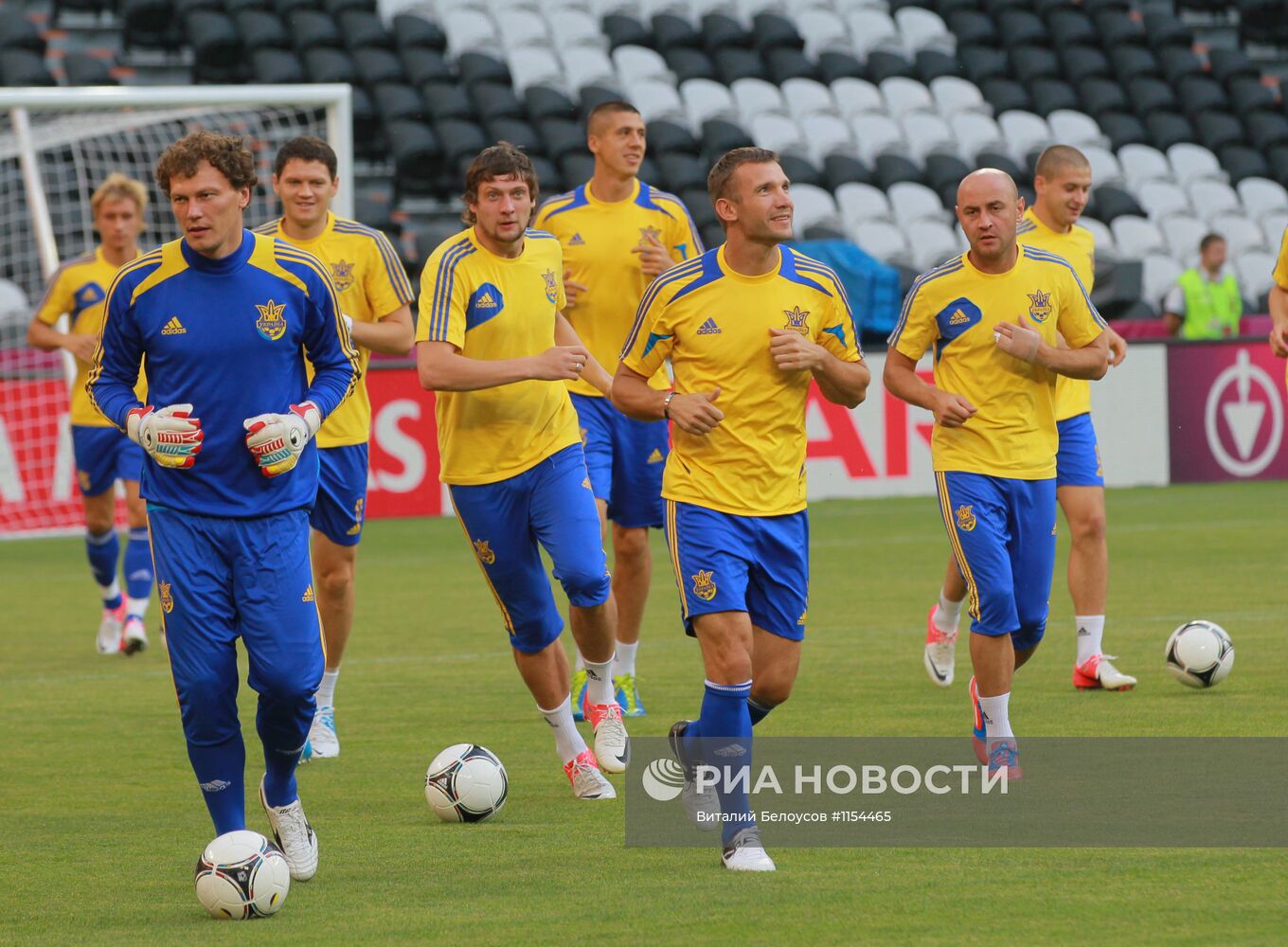 Футбол. ЕВРО - 2012. Тренировки сборных Украины и Франции