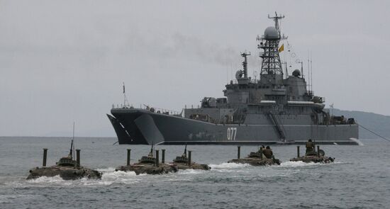 Учения морской пехоты Тихоокеанского флота в Приморском крае