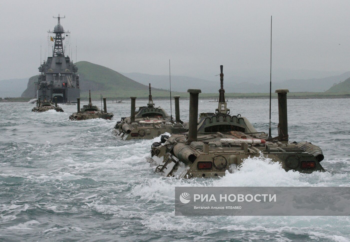 Учения морской пехоты Тихоокеанского флота в Приморском крае