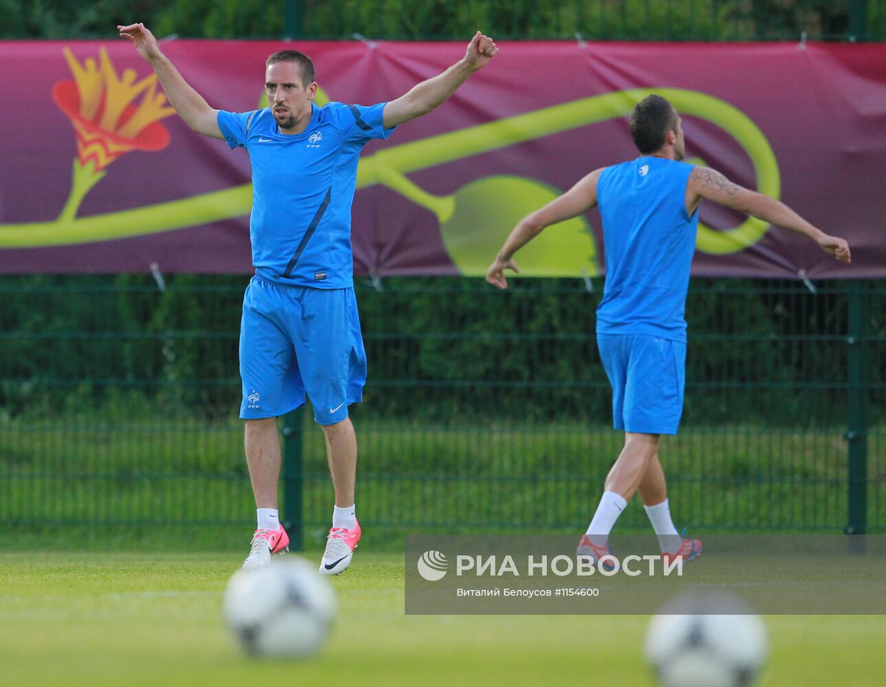 Футбол. ЕВРО - 2012. Тренировка сборных Украины и Франции