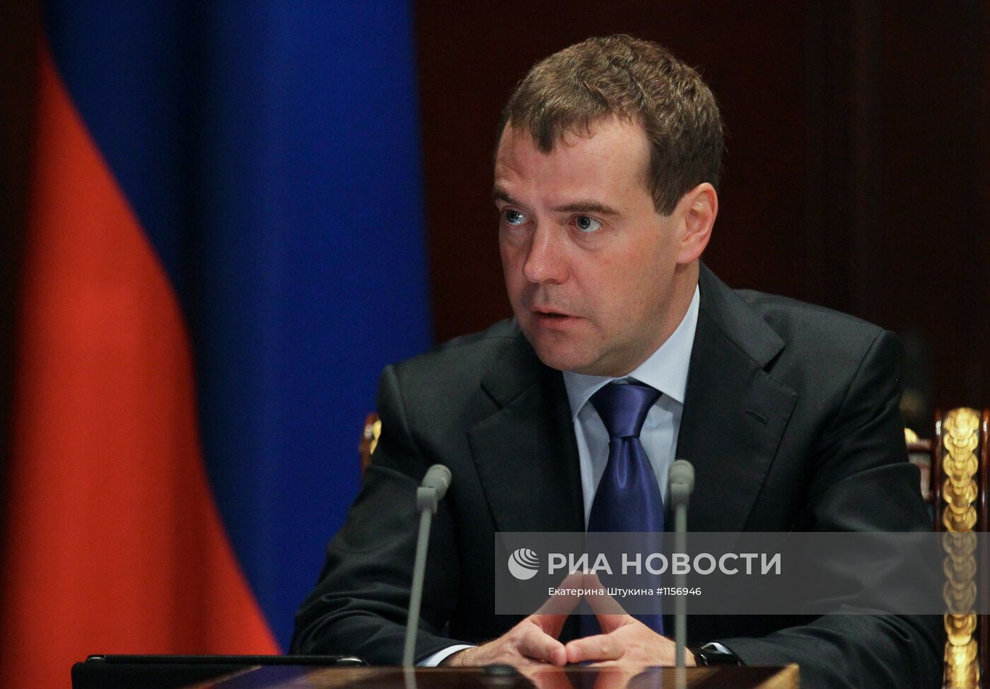Премьер-министр РФ Д.Медведев провел совещание в Горках