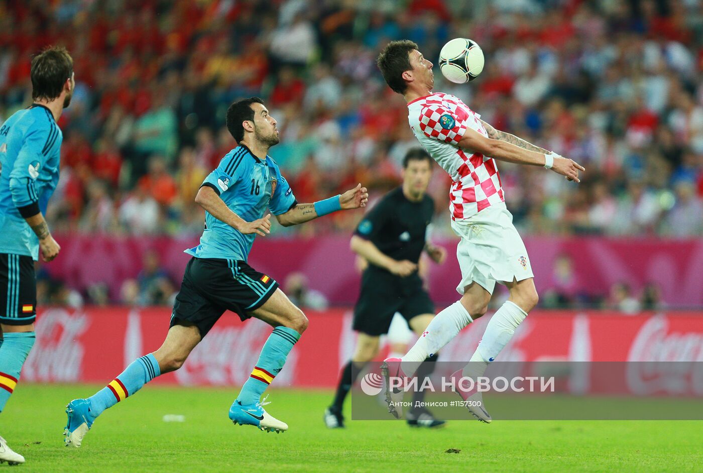 Футбол. ЕВРО - 2012. Матч сборных Хорватии и Испании