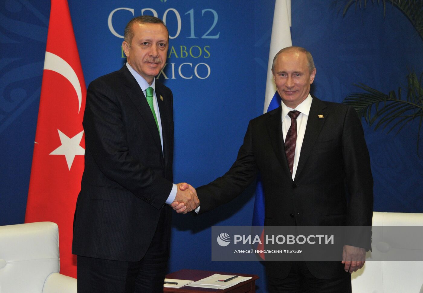 В.Путин встретился с Р.Эрдоганом