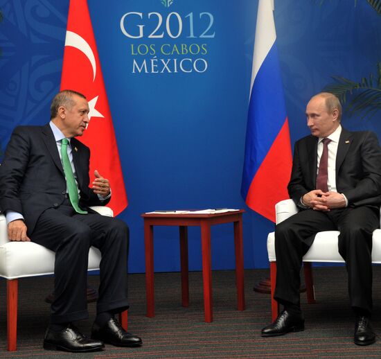 В.Путин встретился с Р.Эрдоганом