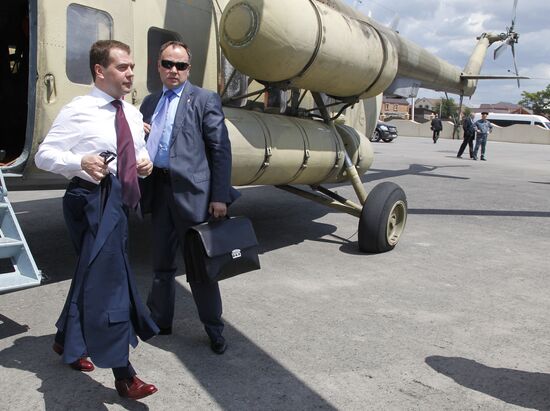 Рабочая поездка Д.Медведева в Северо-Кавказский ФО