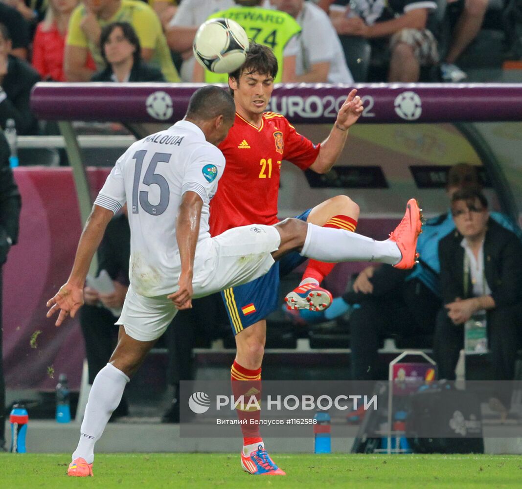 Футбол. ЕВРО - 2012. Матч сборных Испании и Франции