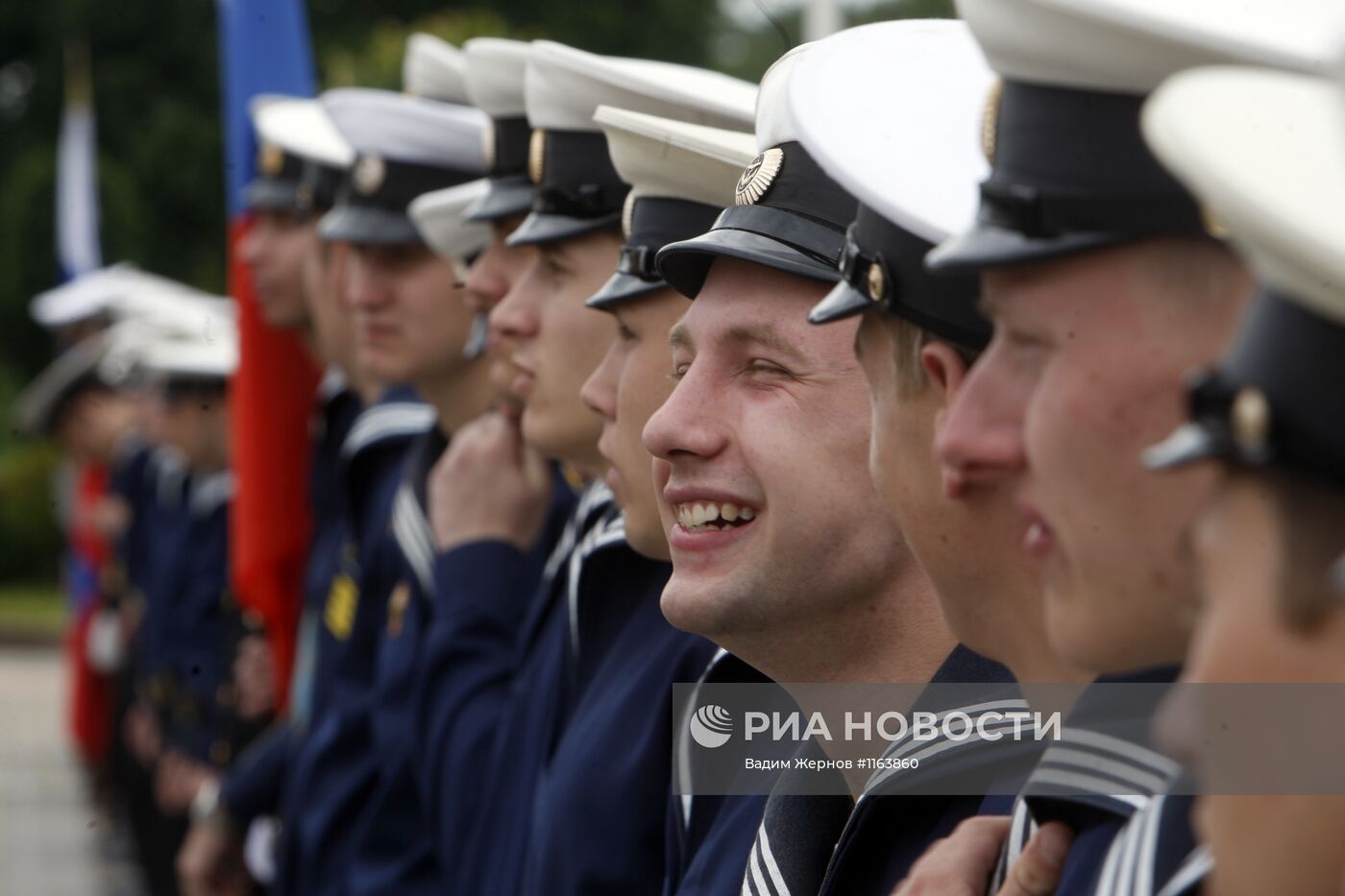 Чествование лучших выпускников военно-морских учебных заведений
