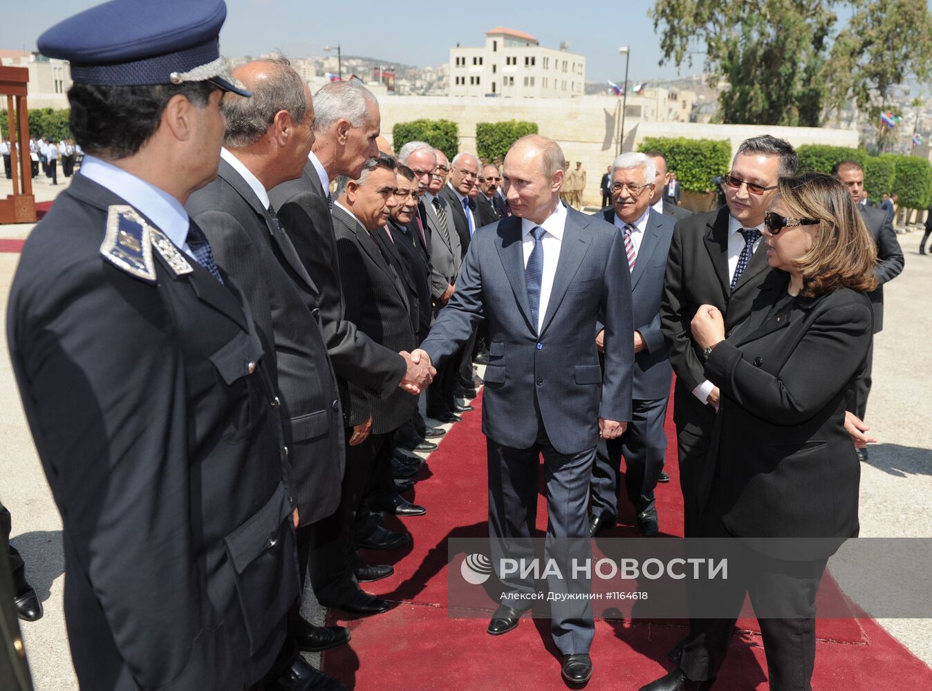 В.Путин посетил Палестинские территории