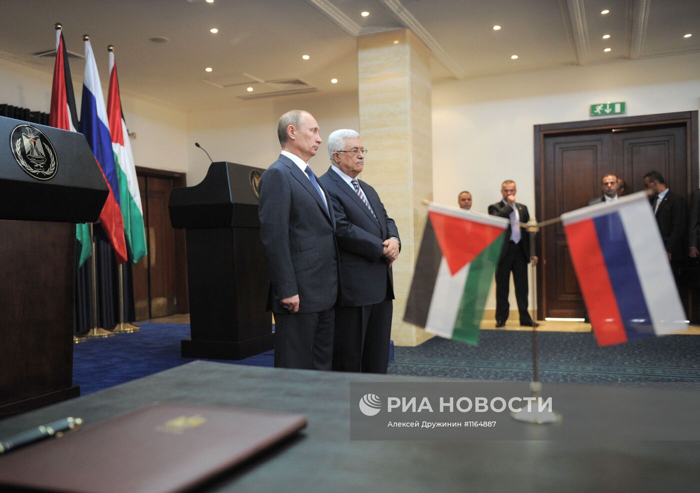В.Путин посетил Палестинские территории