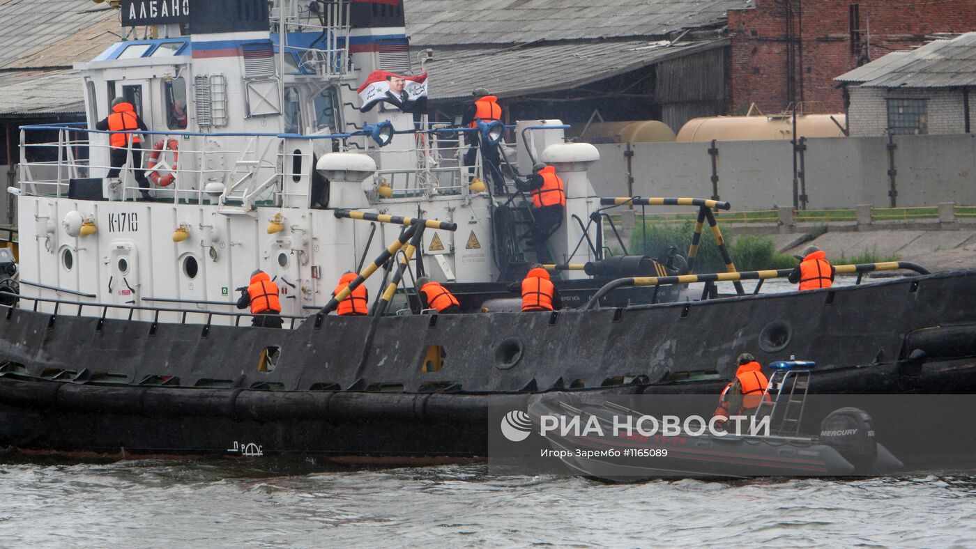 Антитеррористические учения в морском порту Калининграда