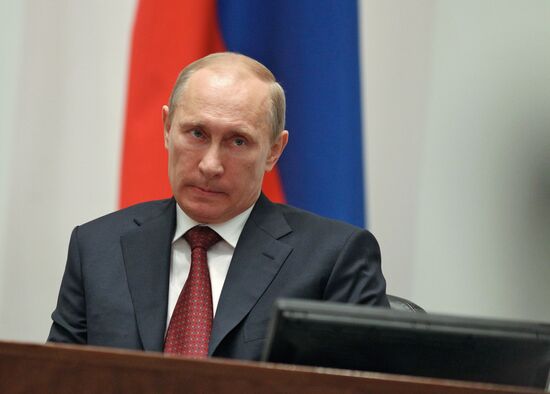 В.Путин выступил на заседании Совета Федерации РФ
