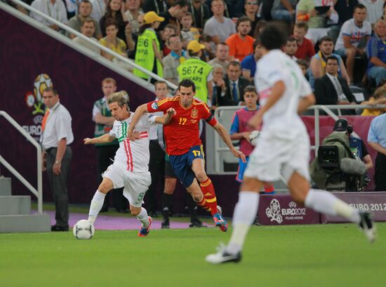 Футбол. ЕВРО - 2012. Матч сборных Португалии и Испании