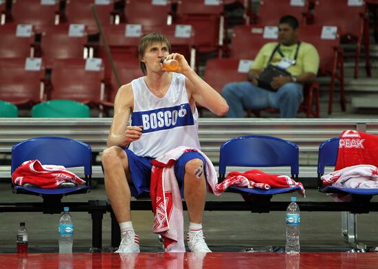 Баскетбол. Тренировка сборной России