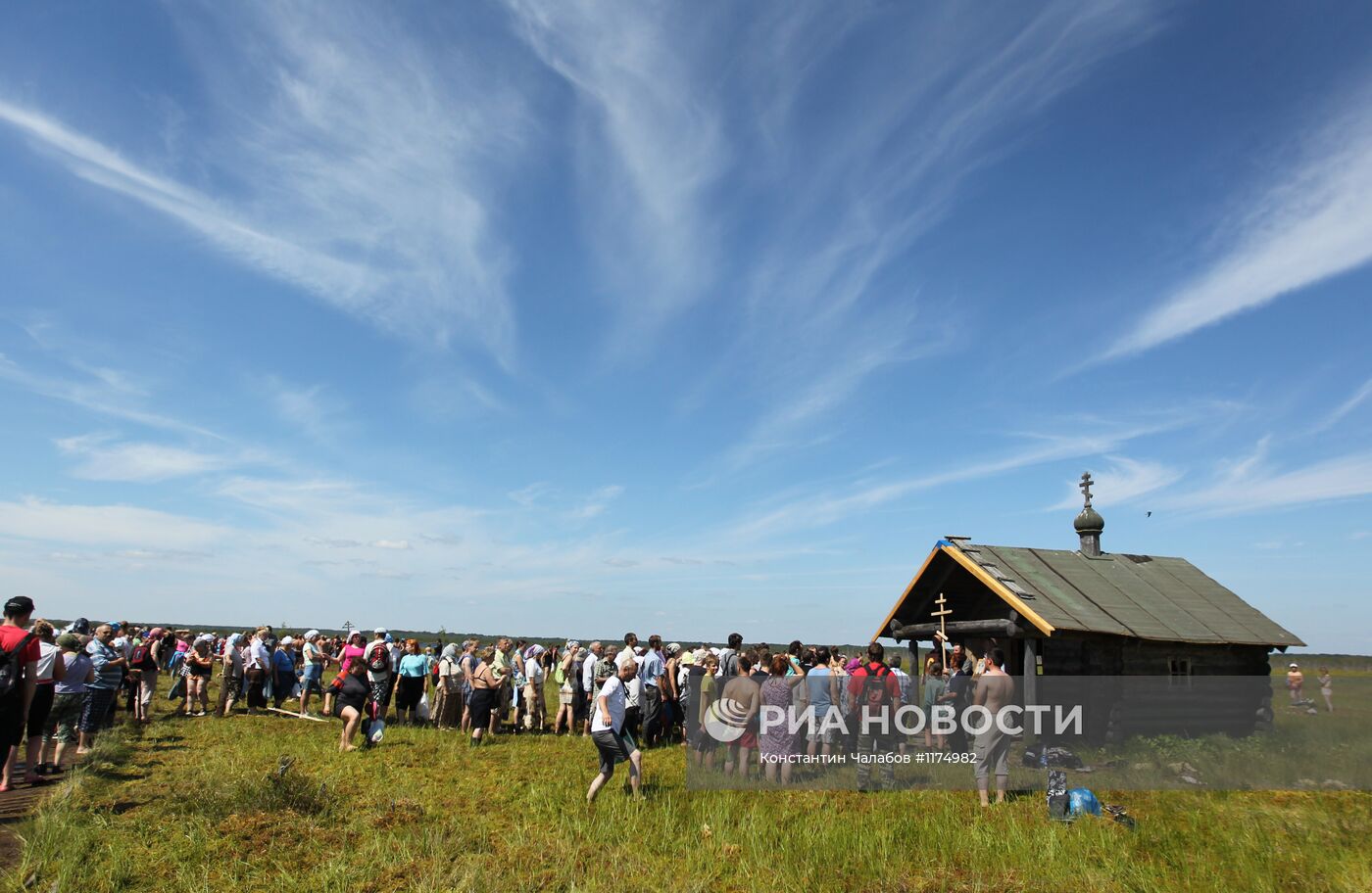 Престольный праздник в деревне Менюша Новгородской области