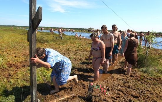 Престольный праздник в деревне Менюша Новгородской области