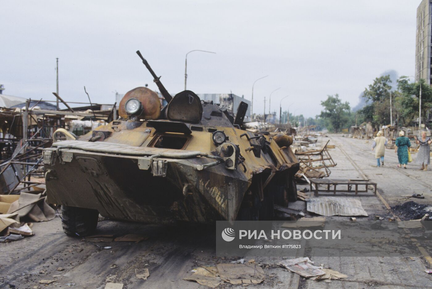 Подбитый танк в Абхазии