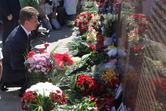 Открытие мемориала в память о погибших на теплоходе "Булгария"